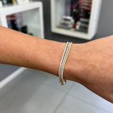 Bracciale tennis tre fili