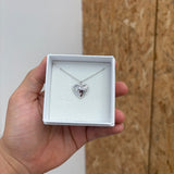 Collana Cuore Mom pieno