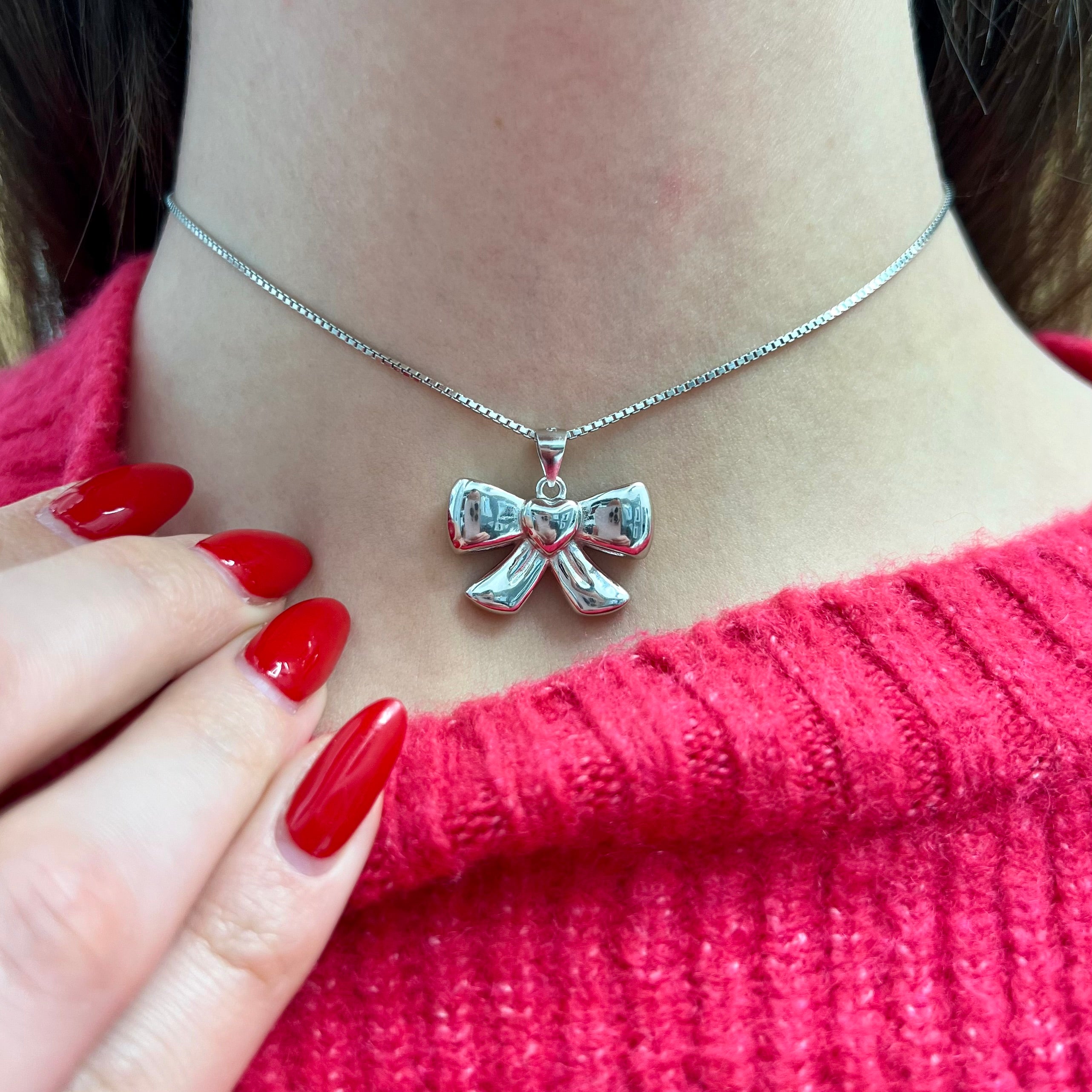 Collana personalizzabile con Iniziale e cuore rosso – GioGioJewels